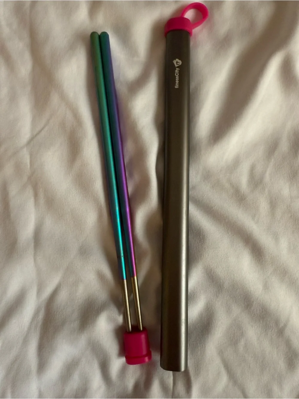 finessCity Titanium Chopsticks with Case